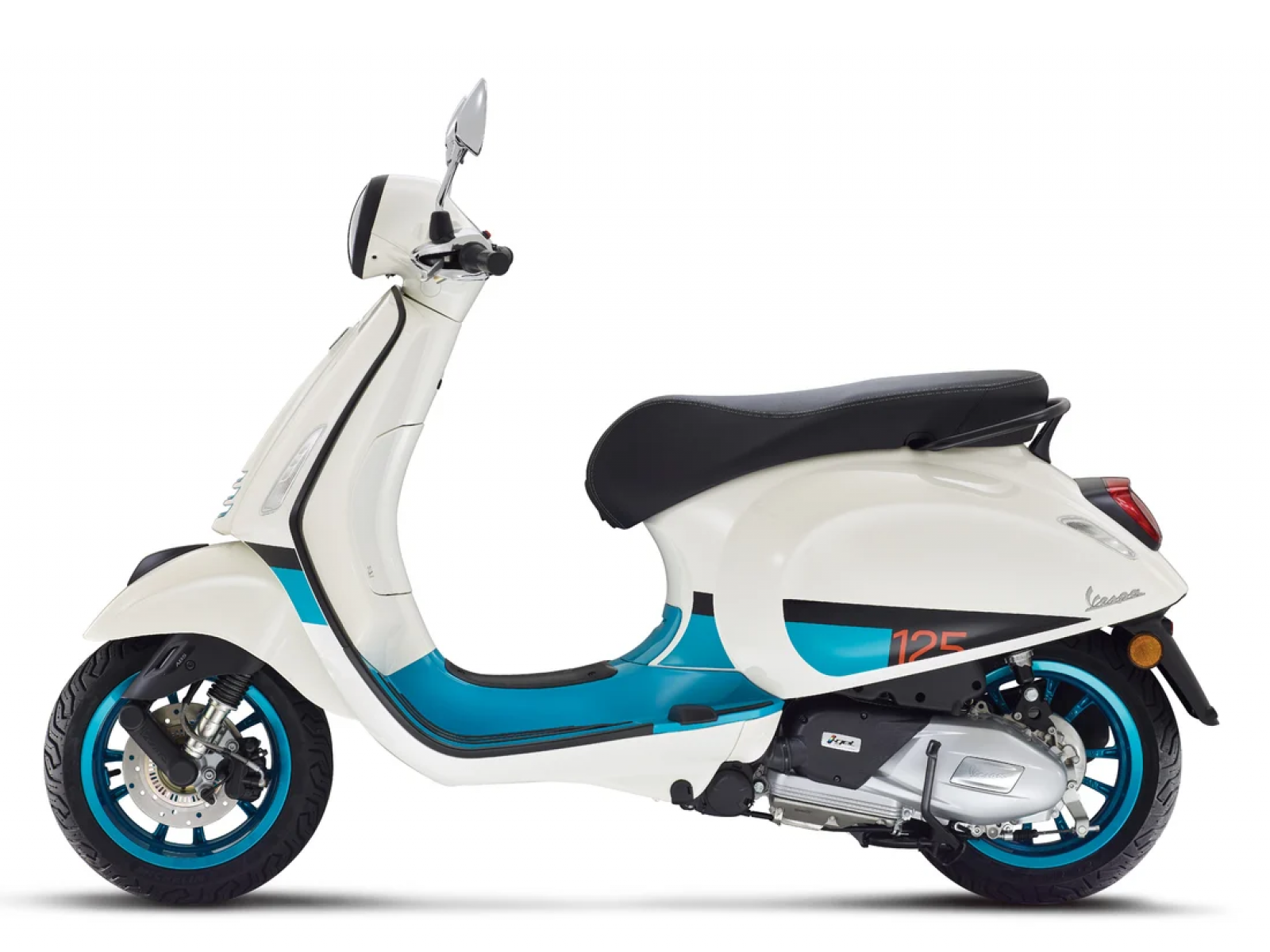 Мотороллер Vespa Primavera 125, 2023, бело-синий